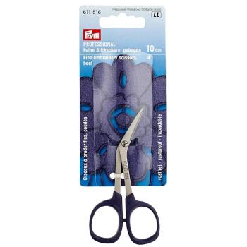 Preview: Prym PROFESSIONAL Stickschere gebogen 4'' 10 cm 611516
